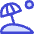 Holiday Vacation Beach Umbrella Icon from Flex Duo Set