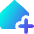 House Add Home Icon from Core Gradient Set