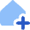House Add Home Icon from Core Flat Set
