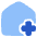 House Add Home Icon from Plump Flat Set