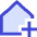House Add Home Icon from Sharp Duo Set