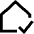 House Confirm Check Home Icon from Sharp Line Set