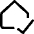 House Confirm Check Home Icon from Core Line Set