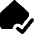 House Confirm Check Home Icon from Core Solid Set