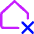 House Delete Home Icon from Core Neon Set
