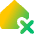 House Delete Home Icon from Core Gradient Set