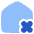 House Delete Home Icon from Plump Flat Set