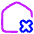 House Delete Home Icon from Plump Neon Set