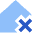 House Delete Home Icon from Sharp Flat Set