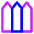 House Fence Icon from Core Neon Set