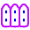 House Fence Icon from Plump Neon Set