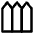 House Fence Icon from Core Line Set