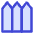 House Fence Icon from Core Duo Set