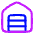 House Garage Home Icon from Plump Neon Set