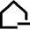 House Remove Home Icon from Sharp Line Set