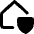 House Security Insurance Icon from Core Remix Set