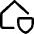 House Security Insurance Icon from Core Line Set