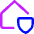 House Security Insurance Icon from Core Neon Set