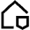House Security Insurance Icon from Sharp Line Set