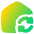 House Wifi Home Sync Icon from Plump Gradient Set