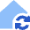House Wifi Home Sync Icon from Sharp Flat Set