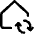 House Wifi Home Sync Icon from Core Line Set