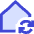 House Wifi Home Sync Icon from Sharp Duo Set