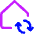 House Wifi Home Sync Icon from Core Neon Set