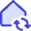 House Wifi Home Sync Icon from Core Duo Set