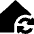 House Wifi Home Sync Icon from Sharp Solid Set