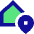 Location Home Icon from Sharp Pop Set