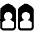 Neighbour Icon from Plump Solid Set