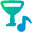 Nightlife Karaoke Bar Icon from Plump Gradient Set
