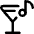 Nightlife Karaoke Bar Icon from Core Line Set