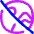 No Environments Slash Circle Icon from Flex Neon Set