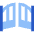 Open Gate Icon from Sharp Flat Set