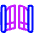 Open Gate Icon from Plump Neon Set