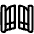 Open Gate Icon from Plump Line Set