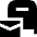 Post Office Icon from Sharp Solid Set