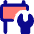 Sign Posts Wrench Maintenance Icon from Core Pop Set