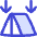 Tent Heigh Arrows Down Icon from Flex Duo Set