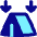 Tent Heigh Arrows Down Icon from Flex Pop Set