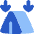 Tent Heigh Arrows Down Icon from Flex Flat Set