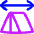 Tent Width Arrows Left Right Icon from Flex Neon Set