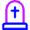 Tombstone Cemetery Graveyar Dead Icon from Core Neon Set