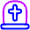 Tombstone Cemetery Graveyar Dead Icon from Plump Neon Set