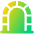 Tunnel Arc Gate Icon from Plump Gradient Set