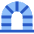 Tunnel Arc Gate Icon from Sharp Flat Set