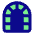 Tunnel Arc Gate Icon from Core Pop Set
