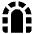Tunnel Arc Gate Icon from Core Solid Set